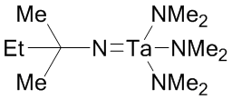 t-Amylimidotris(dimethylamido)tantalum(V) - CAS:629654-53-1 - (NtAm)(NMe2)3Ta, TAIMATA